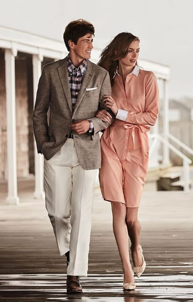 Couple walking arm in arm