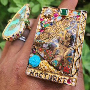 Paris Nocturne Klimt Ring by Sylvie Corbelin @sylvie_corbelin_paris