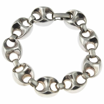 1970s Men's Anchor Link Bracelet