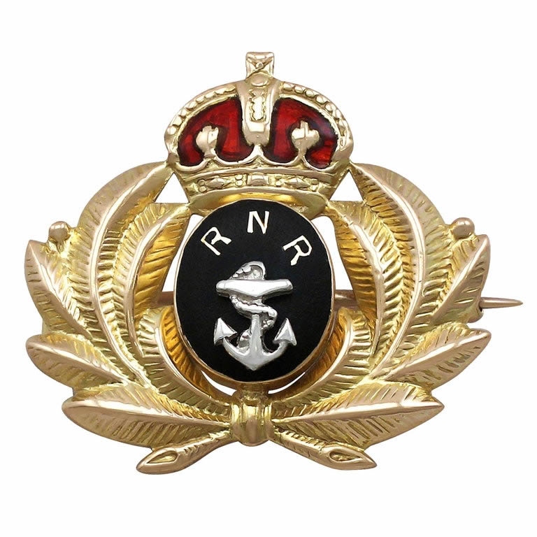 Navy Brooch